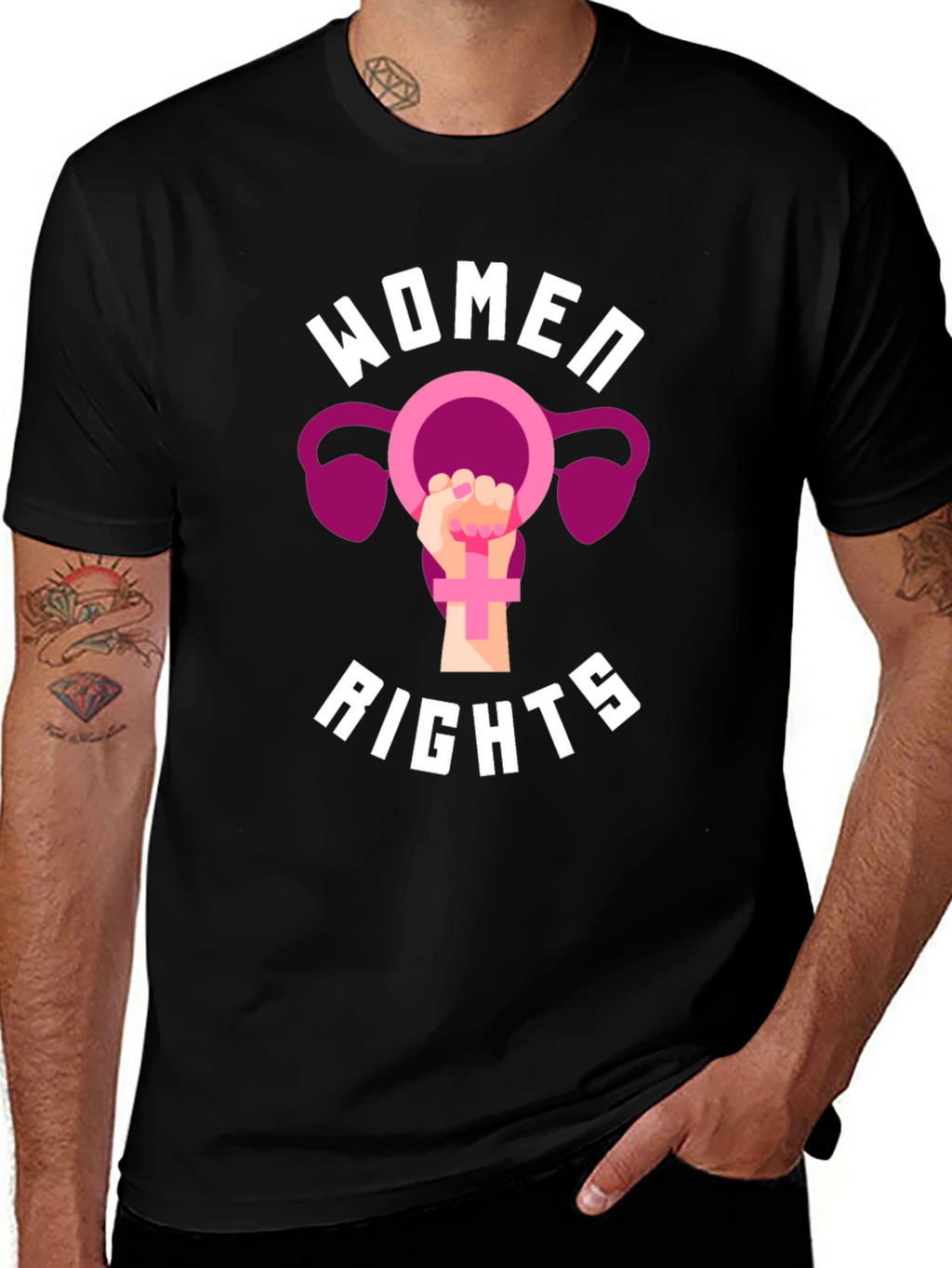 Womens Rights Black Graphic Tee