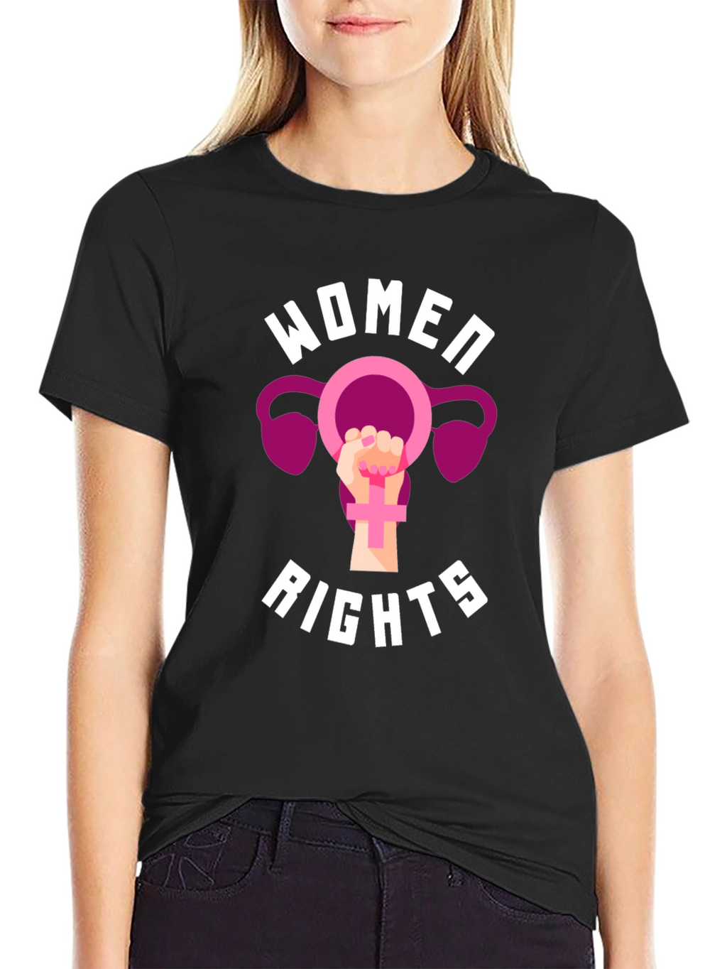 Womens Rights Black Graphic Tee