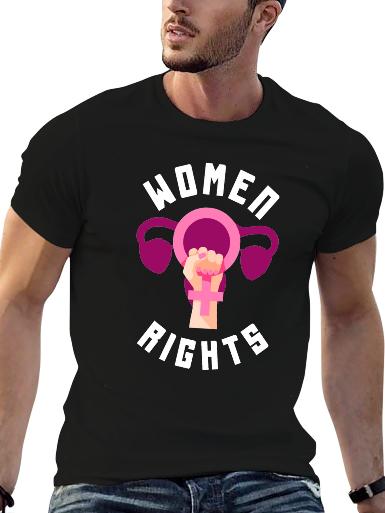 Womens Rights Black Graphic Tee