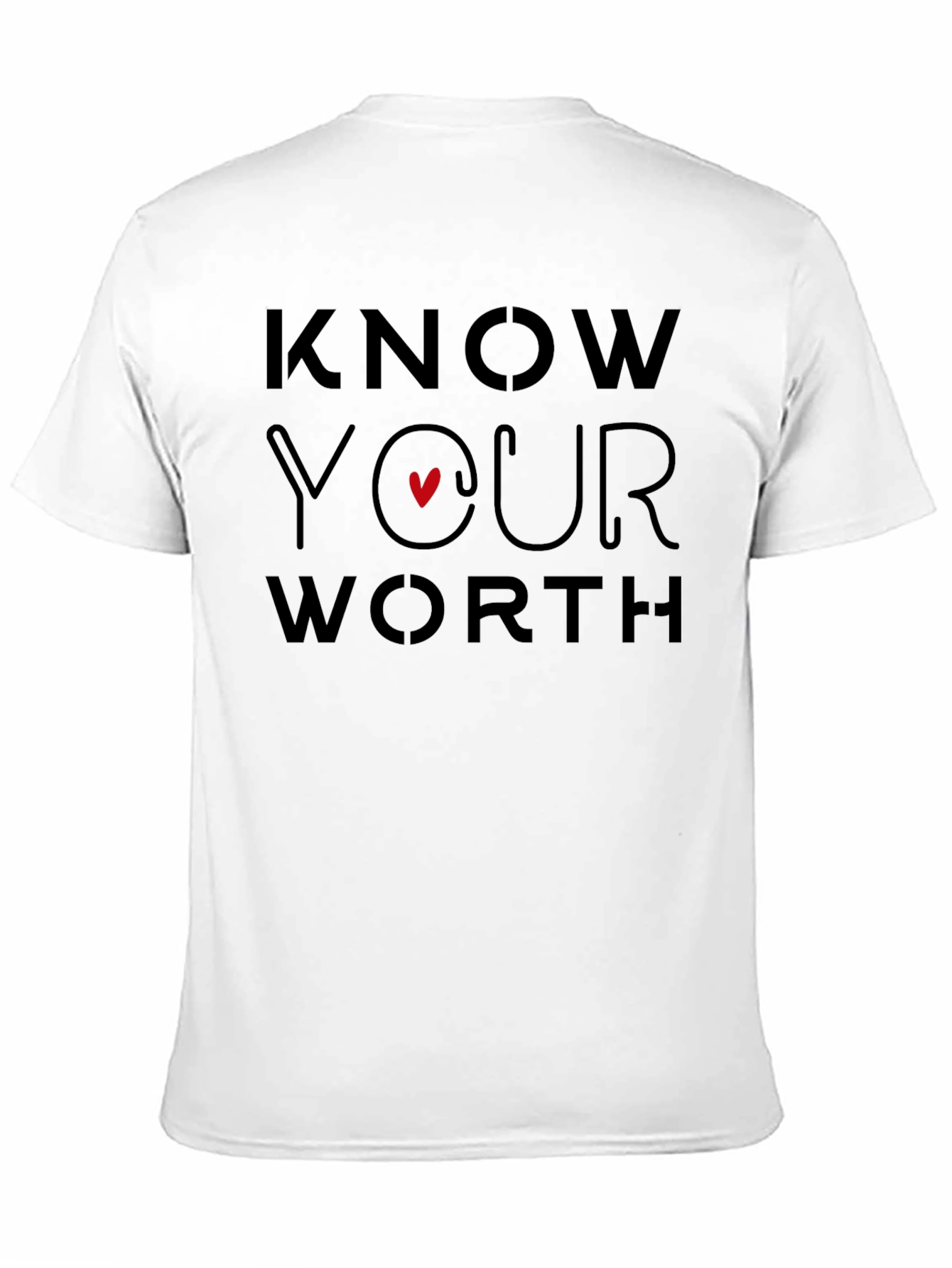 Know Your Worth Graphic Tee - Black