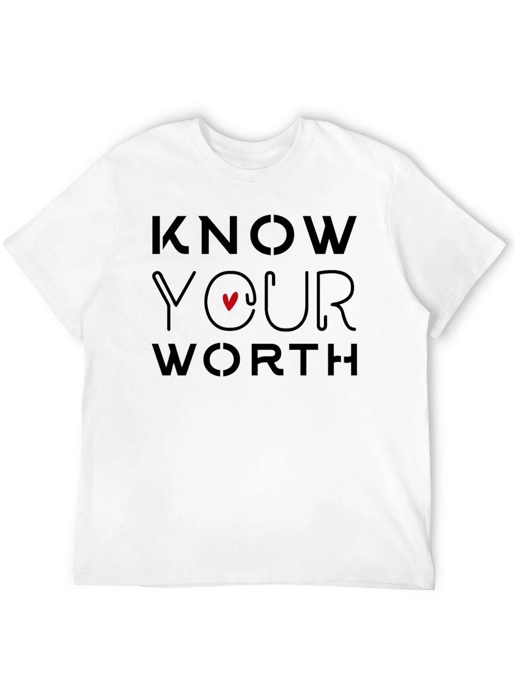 Know Your Worth Graphic Tee - Black
