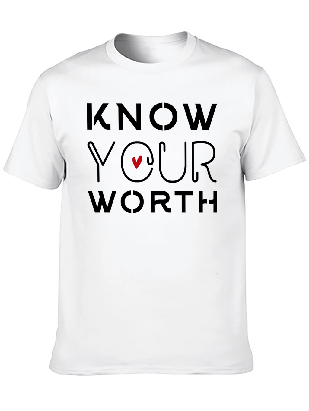 Know Your Worth Graphic Tee - Black