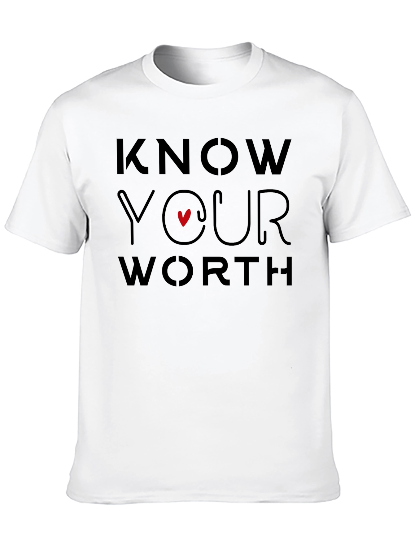 Know Your Worth Graphic Tee - Black