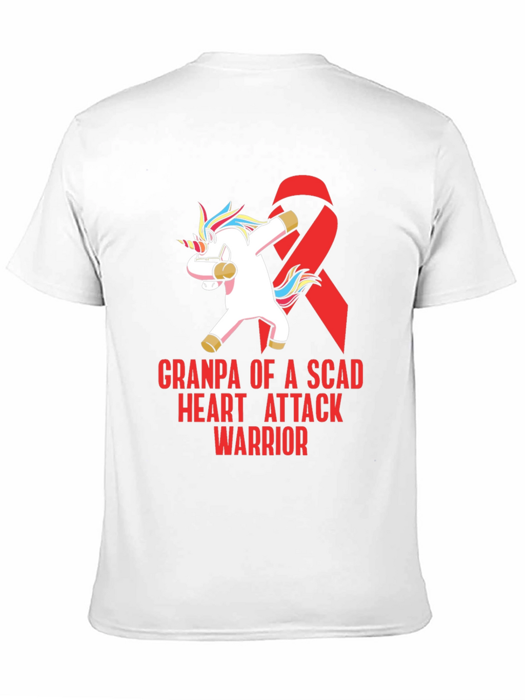 SCAD Heart Attack Warrior Grandpa T-Shirt