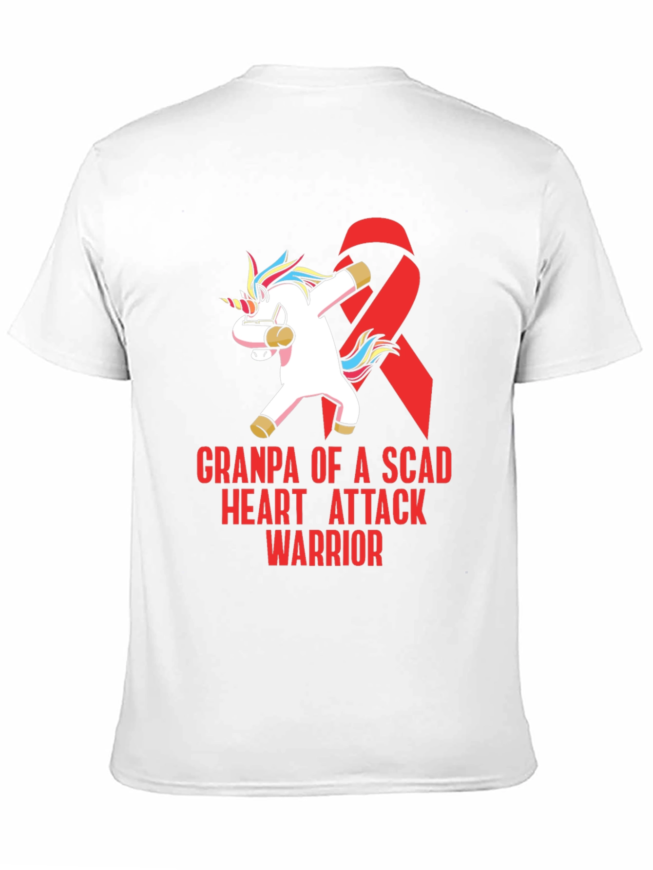 SCAD Heart Attack Warrior Grandpa T-Shirt