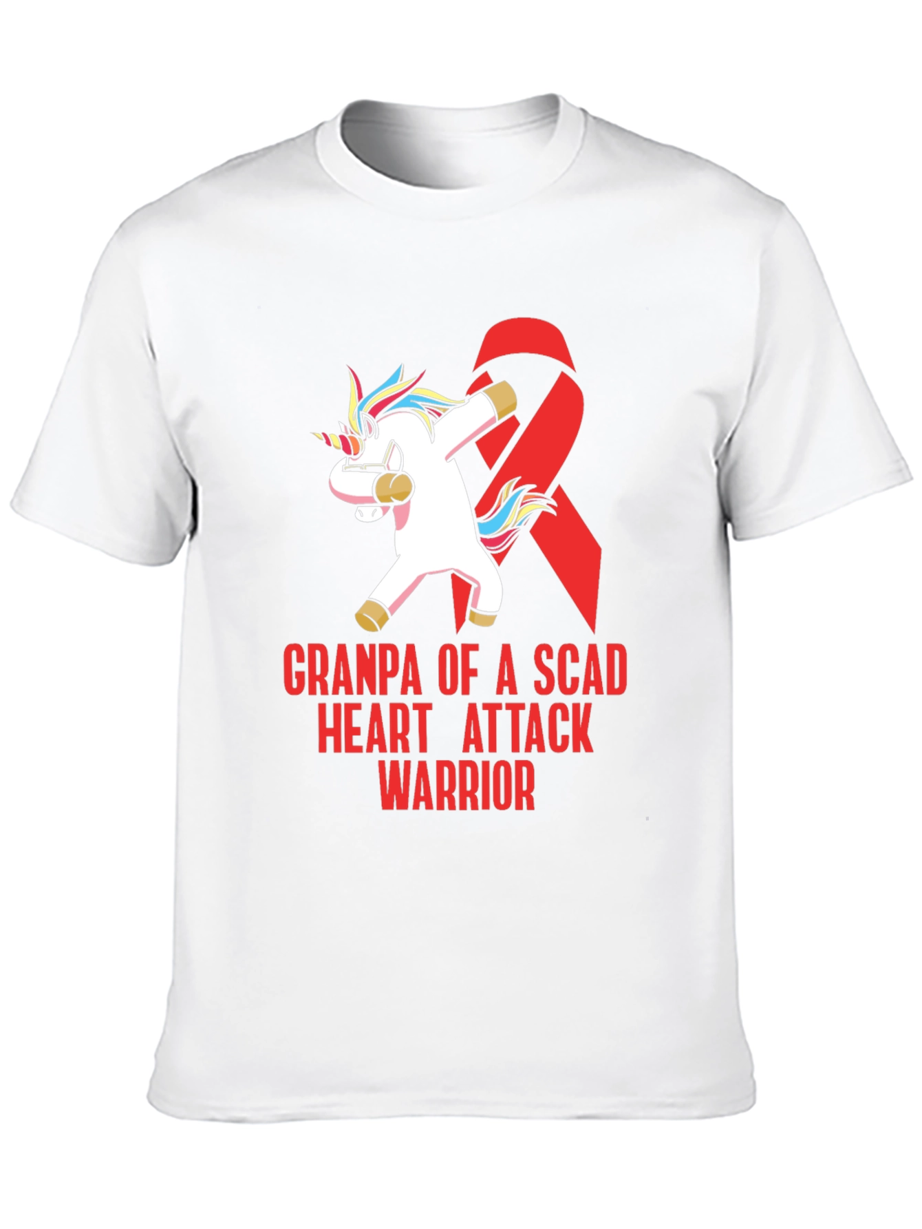 SCAD Heart Attack Warrior Grandpa T-Shirt
