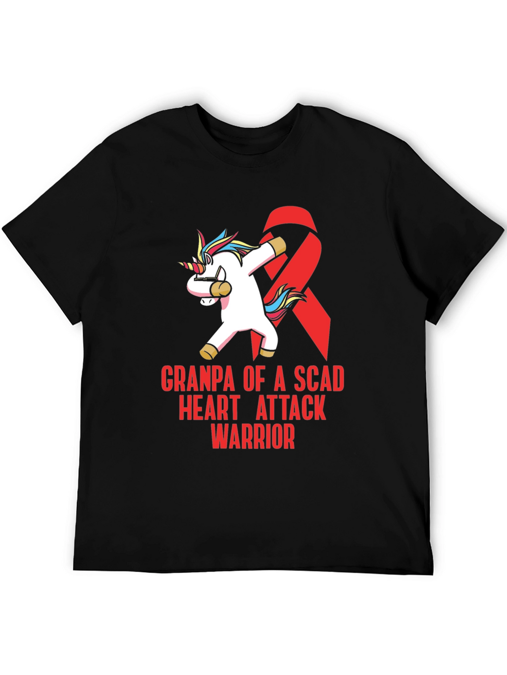 SCAD Heart Attack Warrior Grandpa T-Shirt