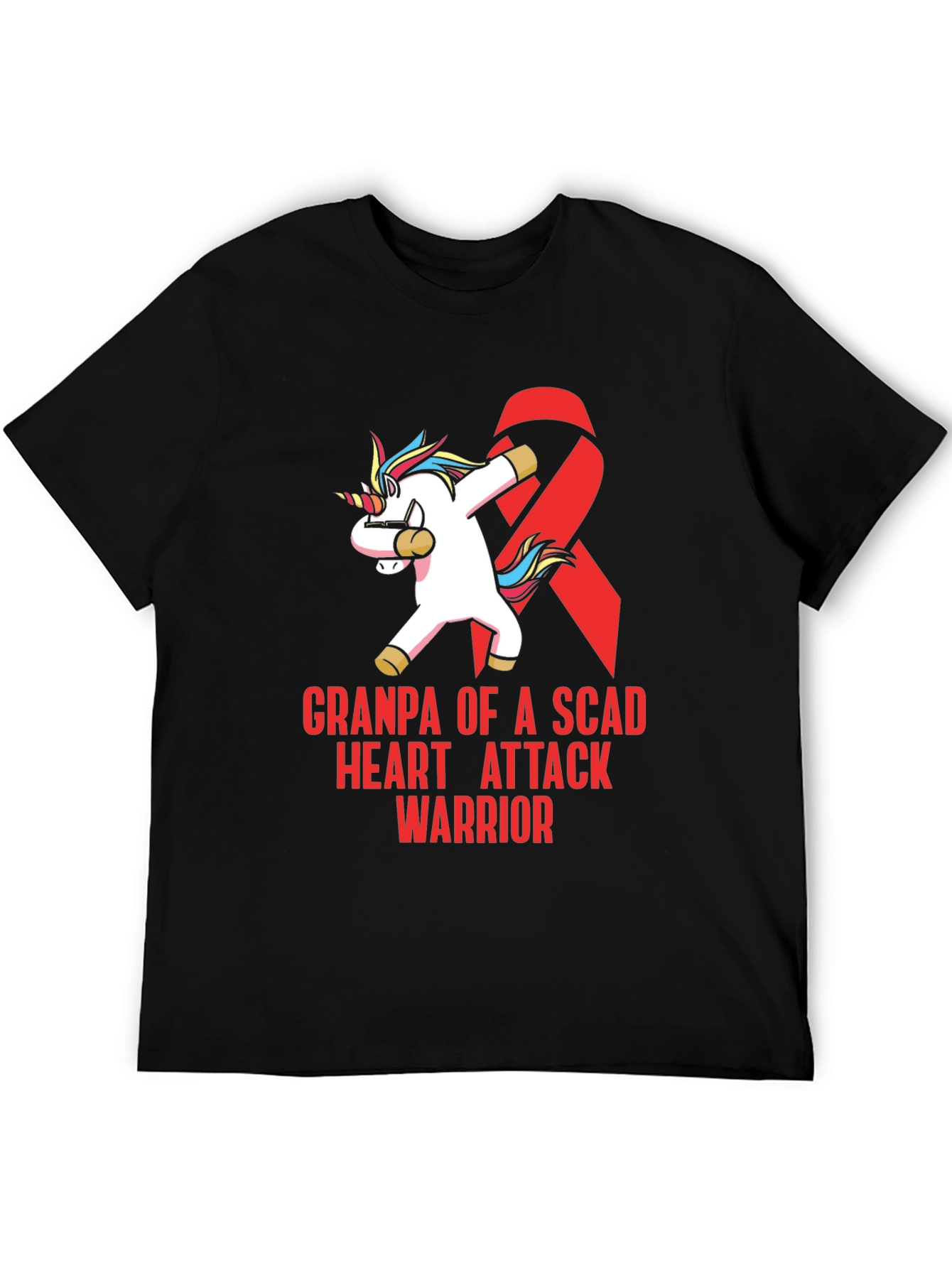 SCAD Heart Attack Warrior Grandpa T-Shirt