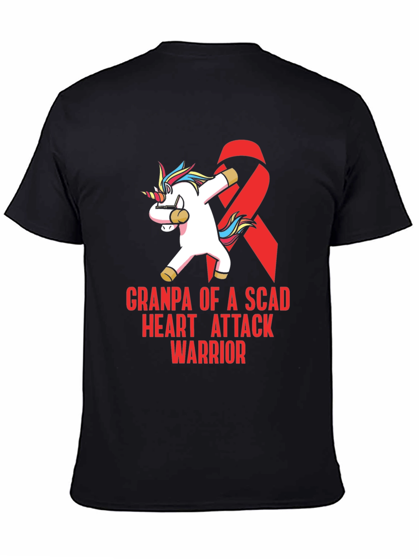 SCAD Heart Attack Warrior Grandpa T-Shirt