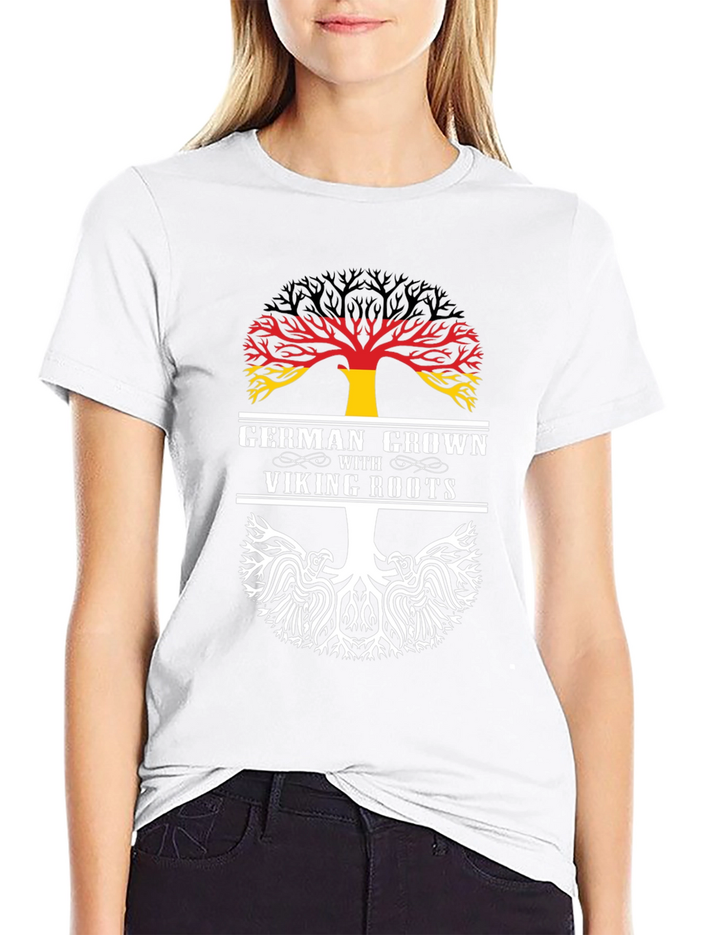 German Grown Viking Roots Graphic Tee - Black