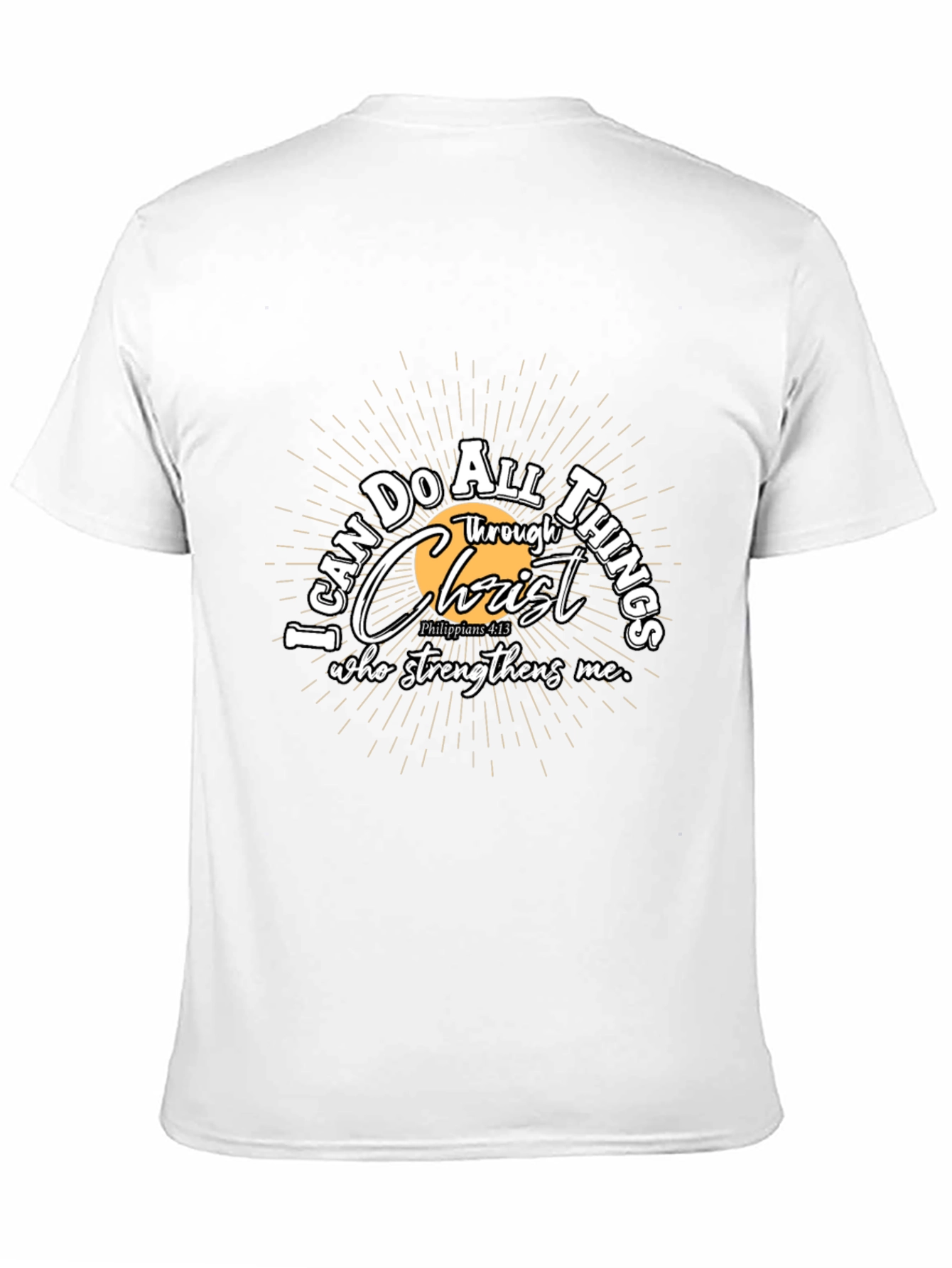 Faith-Inspired Black Graphic Tee