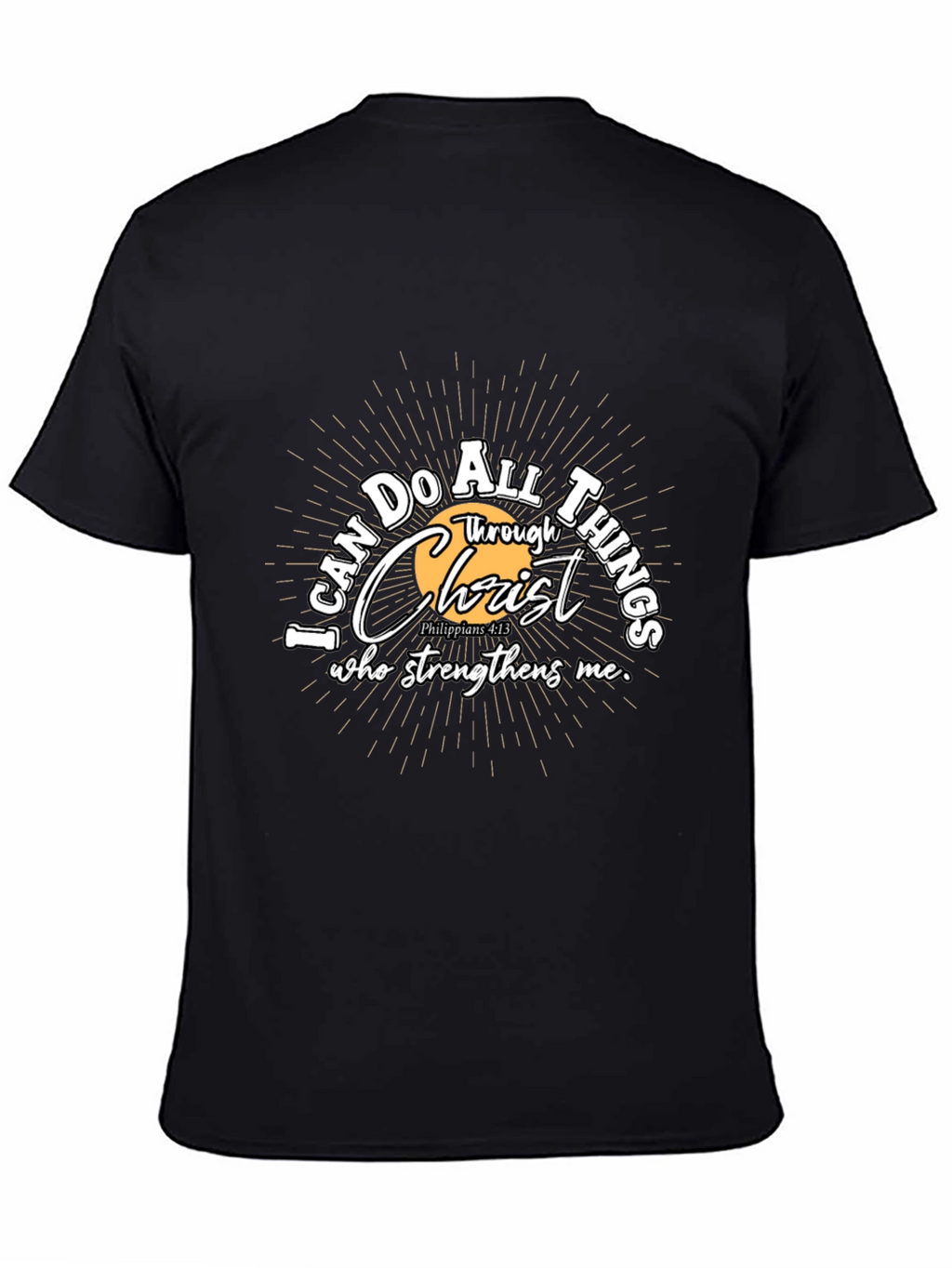 Faith-Inspired Black Graphic Tee