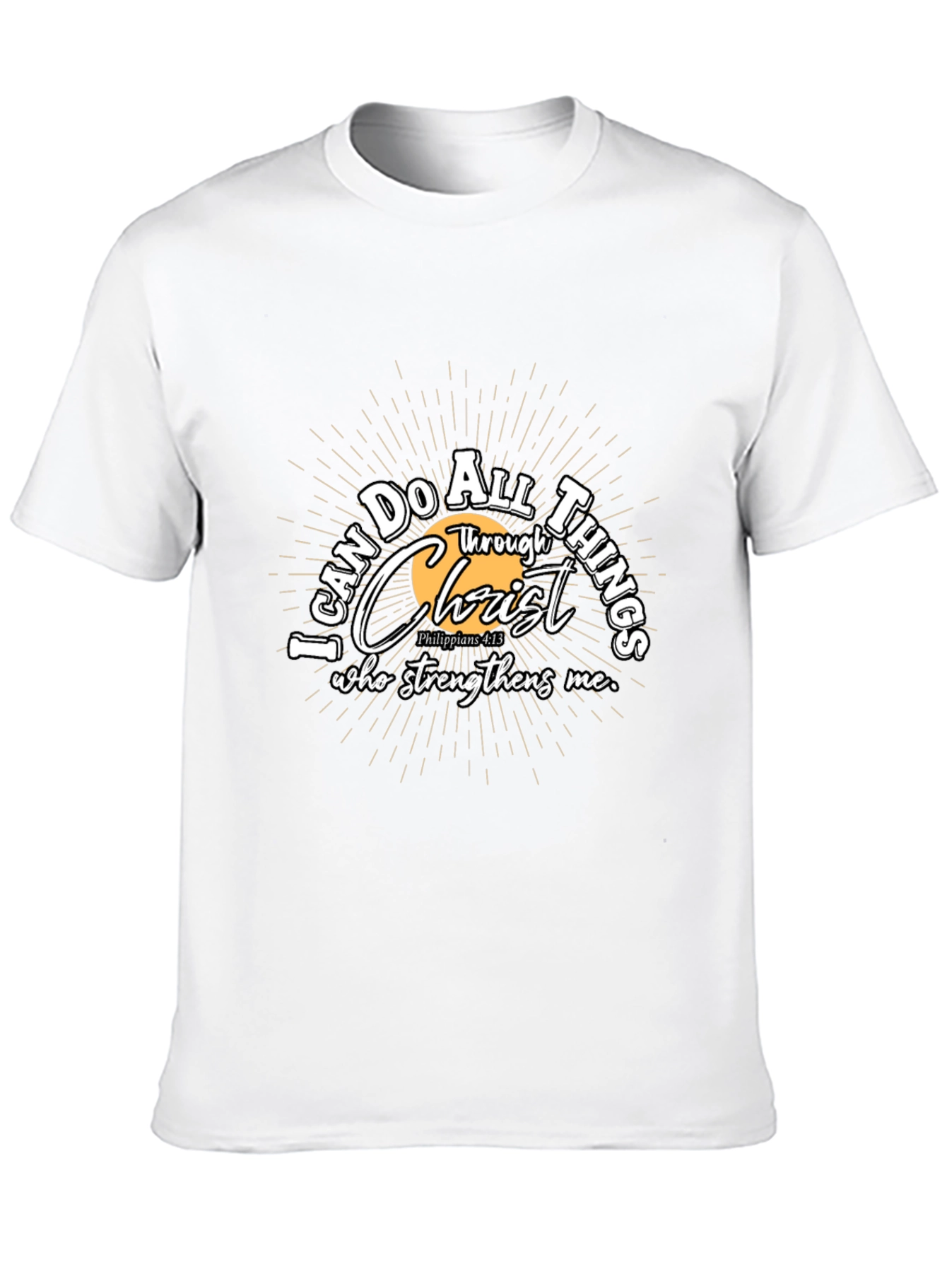 Faith-Inspired Black Graphic Tee