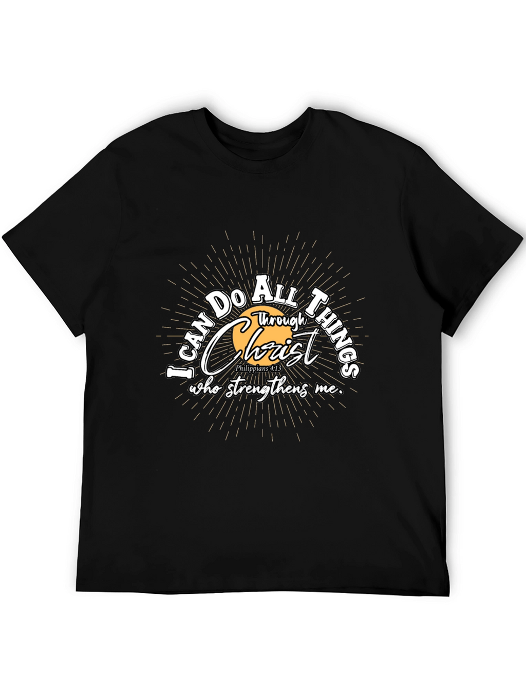 Faith-Inspired Black Graphic Tee