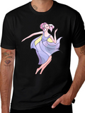 Dancing Woman Graphic Black Tee