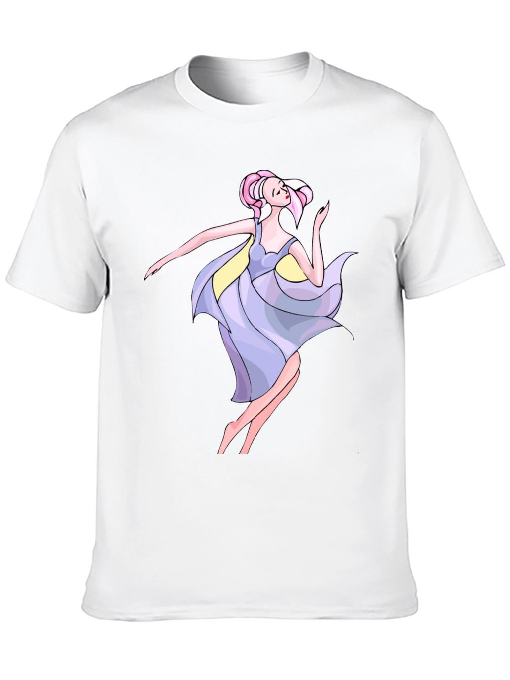 Dancing Woman Graphic Black Tee
