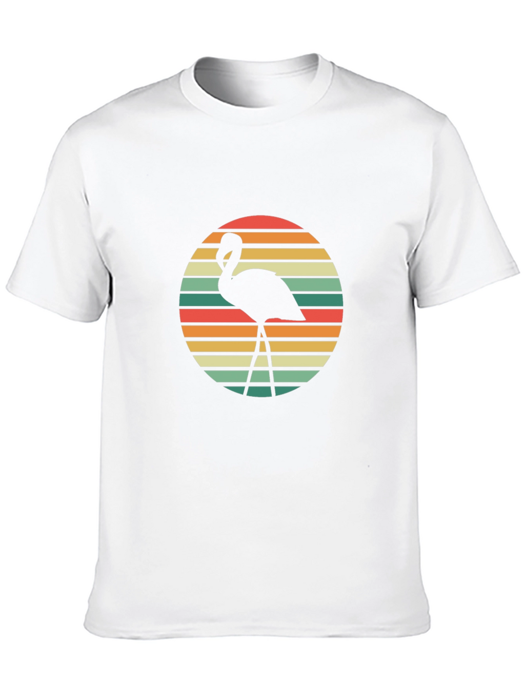 Retro Flamingo Graphic Tee - Stylish Casual Wear