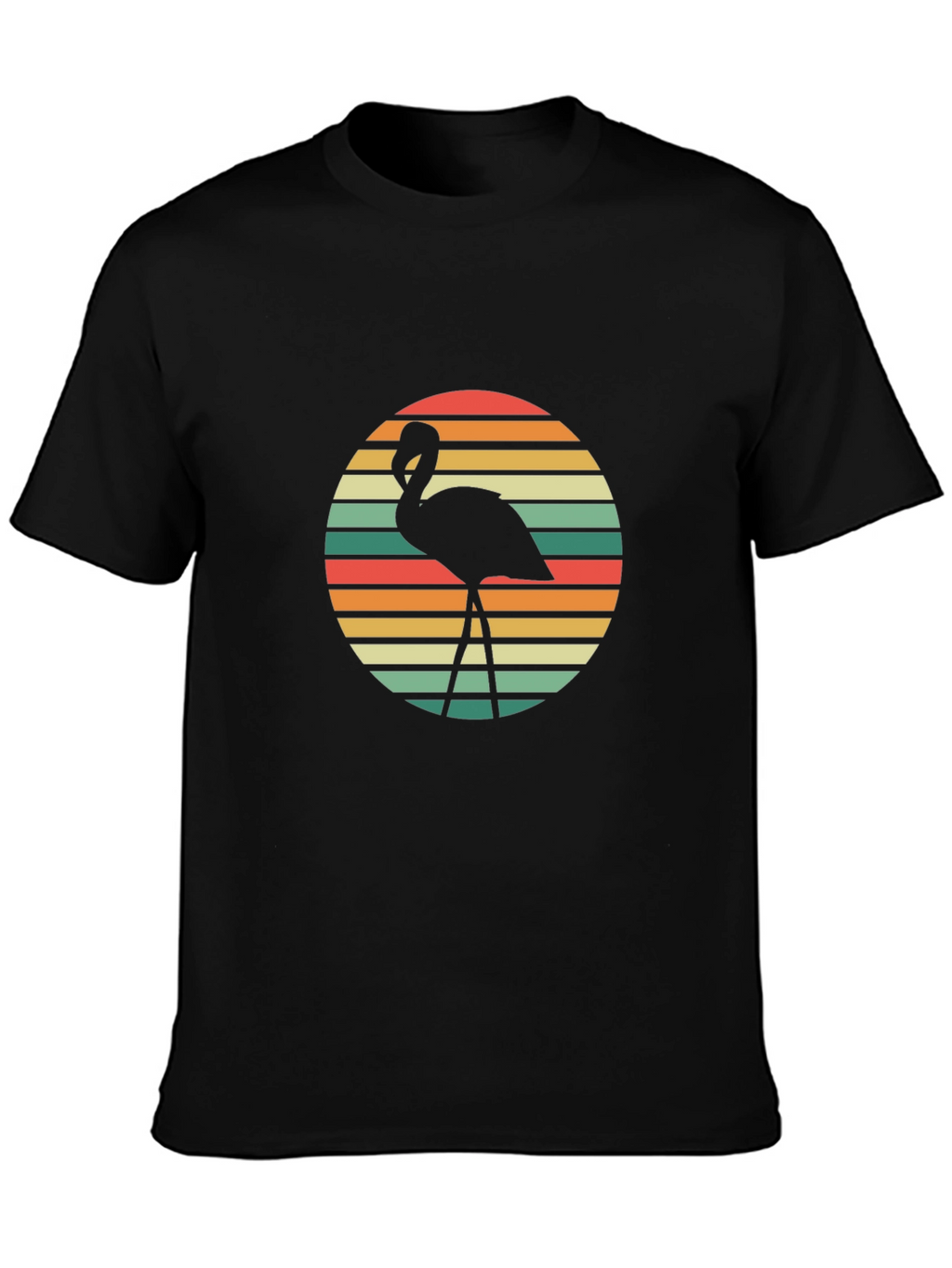 Retro Flamingo Graphic Tee - Stylish Casual Wear