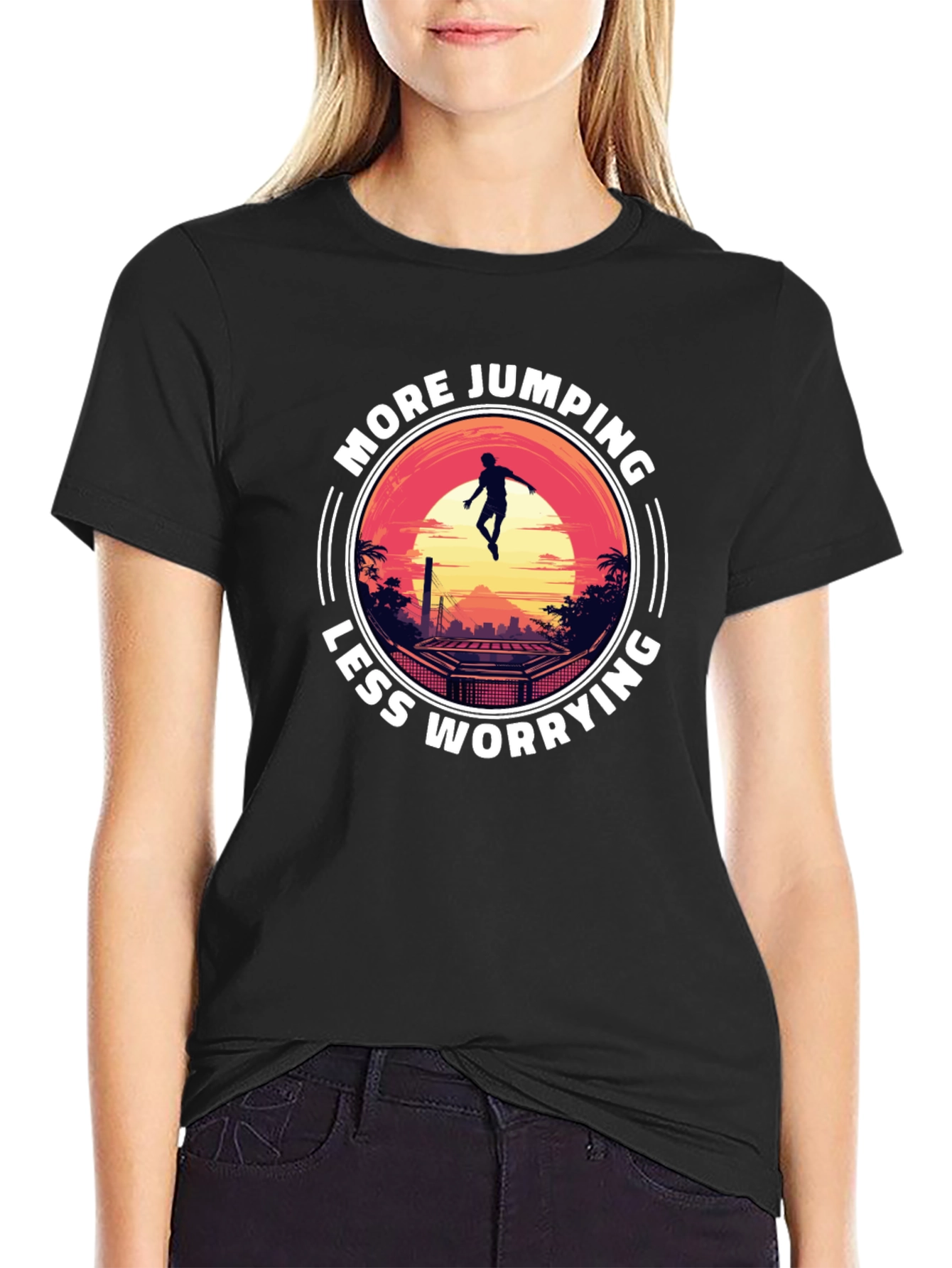 More Jumping Less Worrying T-Shirt