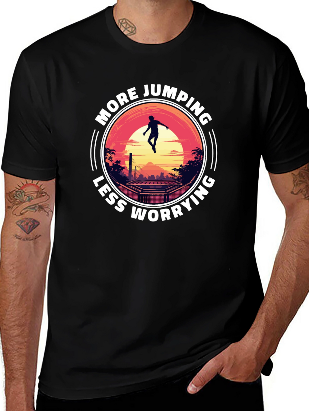 More Jumping Less Worrying T-Shirt