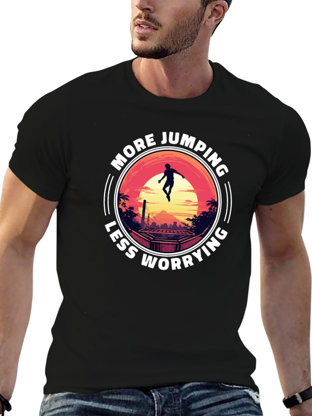 More Jumping Less Worrying T-Shirt