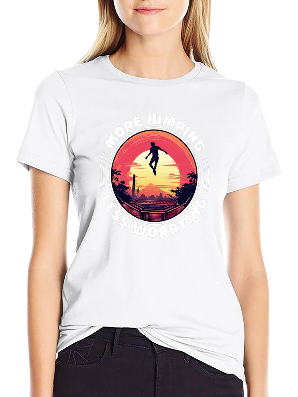 More Jumping Less Worrying T-Shirt