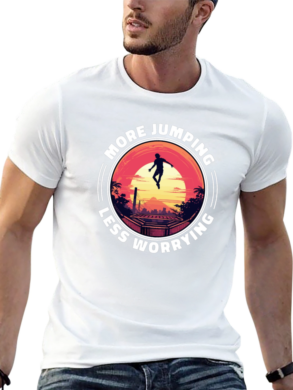 More Jumping Less Worrying T-Shirt