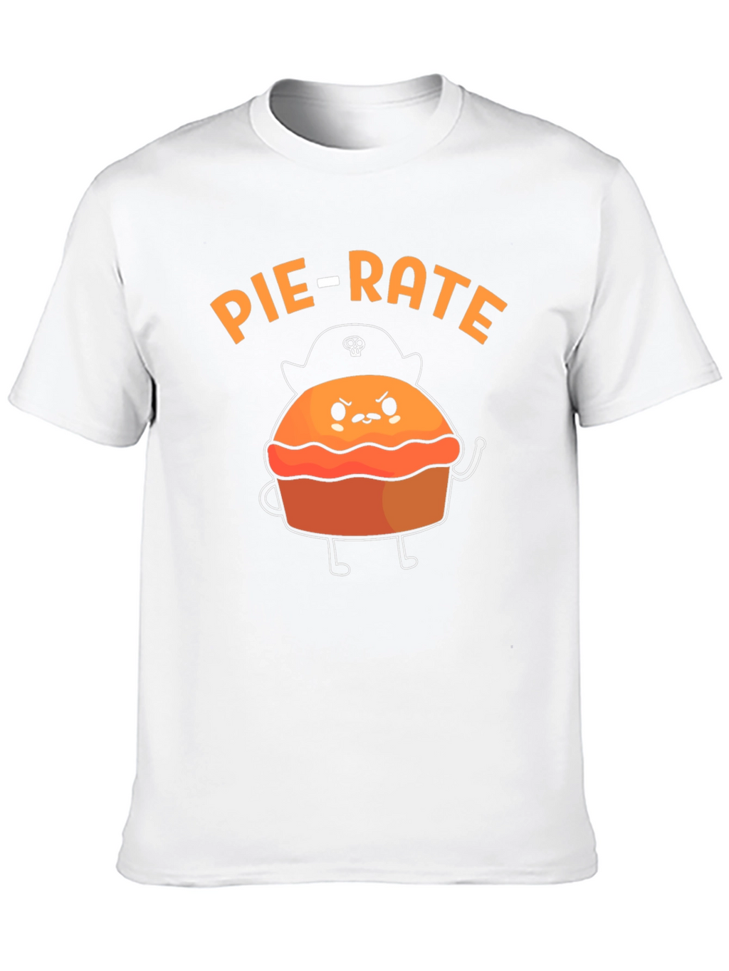 Pie-Rate Funny Pun Graphic T-Shirt