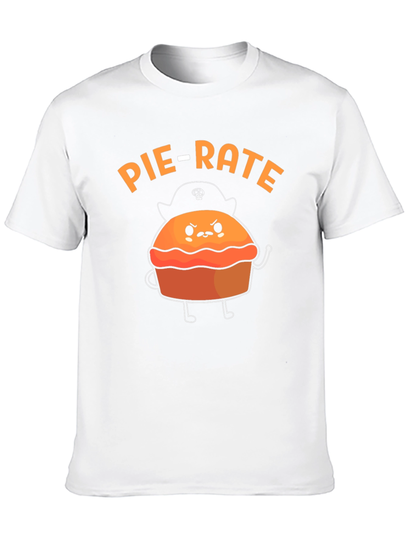 Pie-Rate Funny Pun Graphic T-Shirt