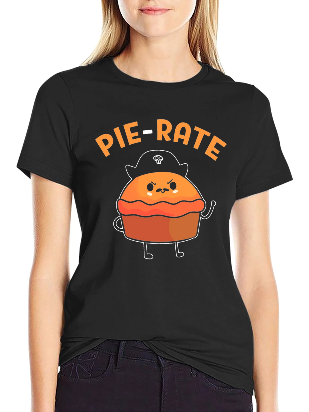 Pie-Rate Funny Pun Graphic T-Shirt