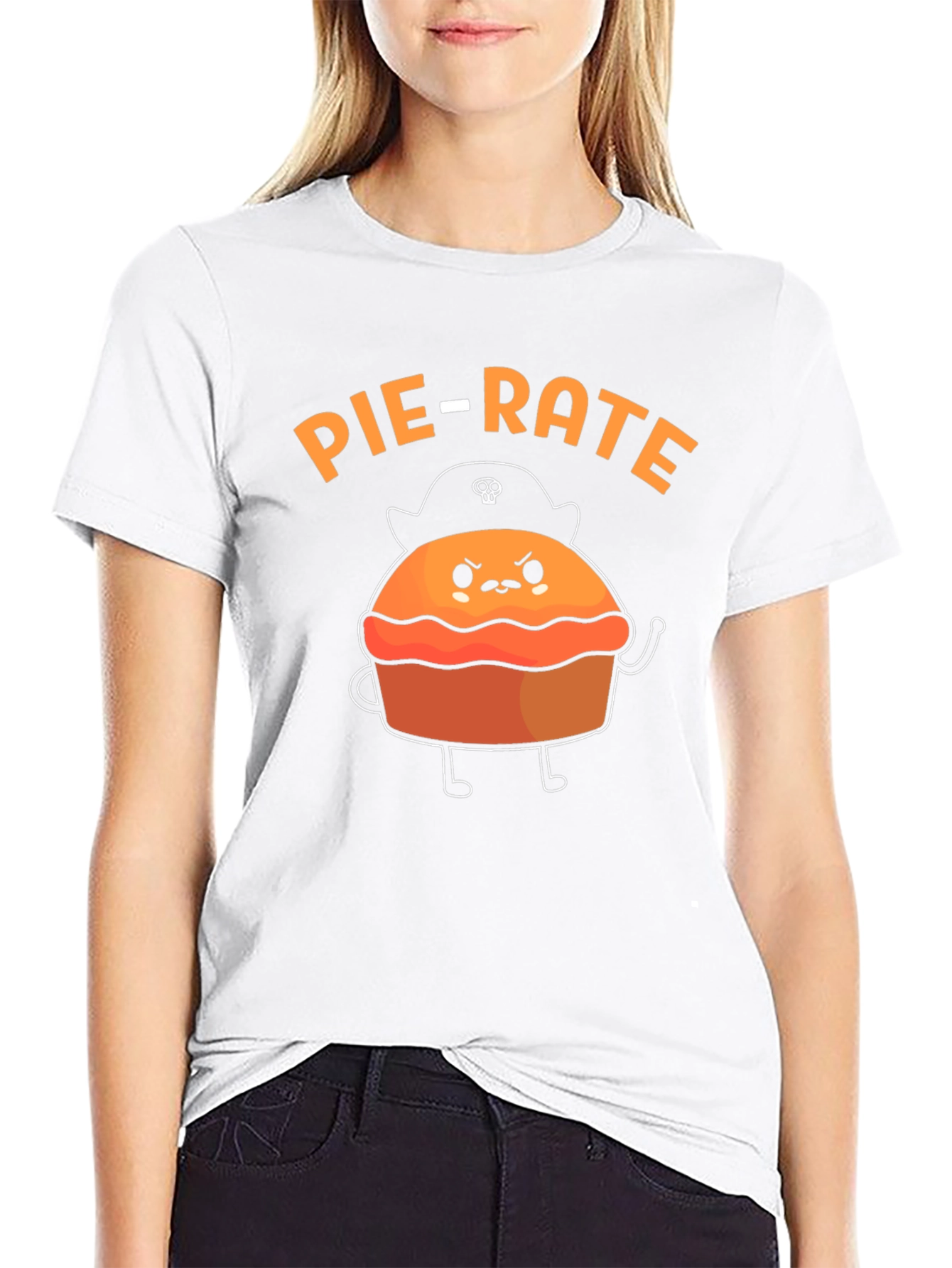 Pie-Rate Funny Pun Graphic T-Shirt