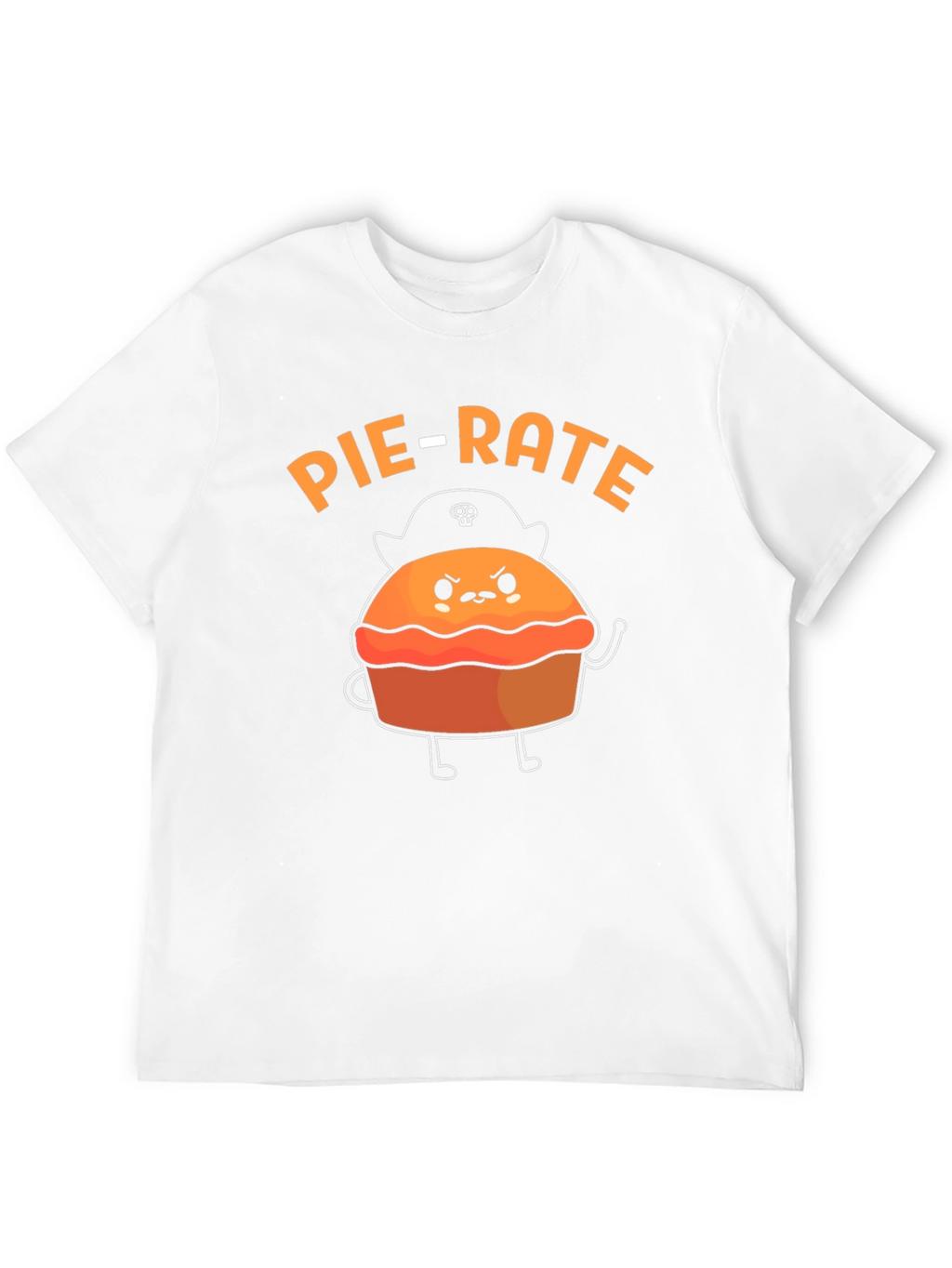 Pie-Rate Funny Pun Graphic T-Shirt
