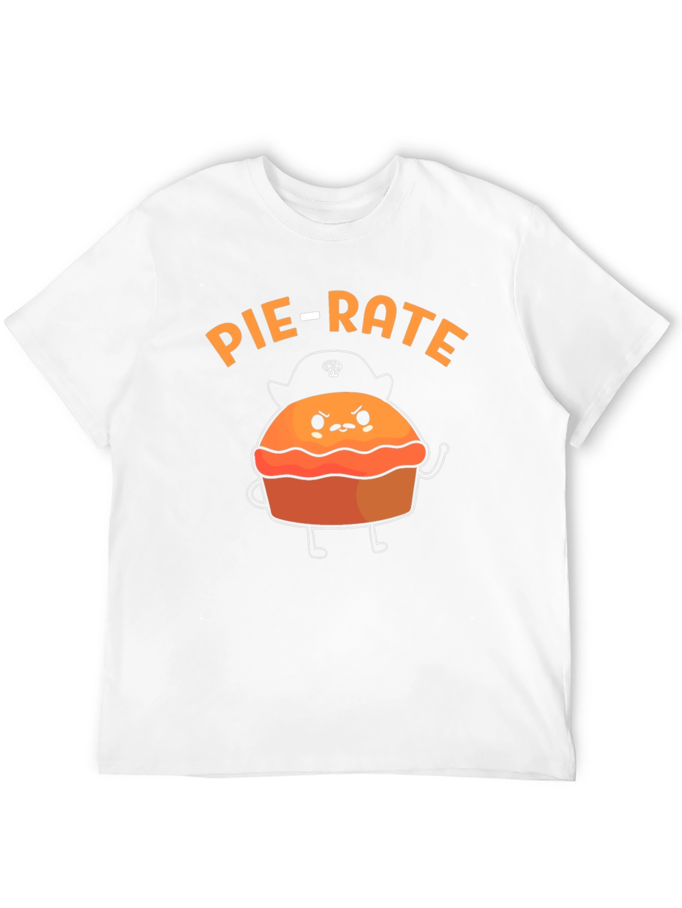 Pie-Rate Funny Pun Graphic T-Shirt