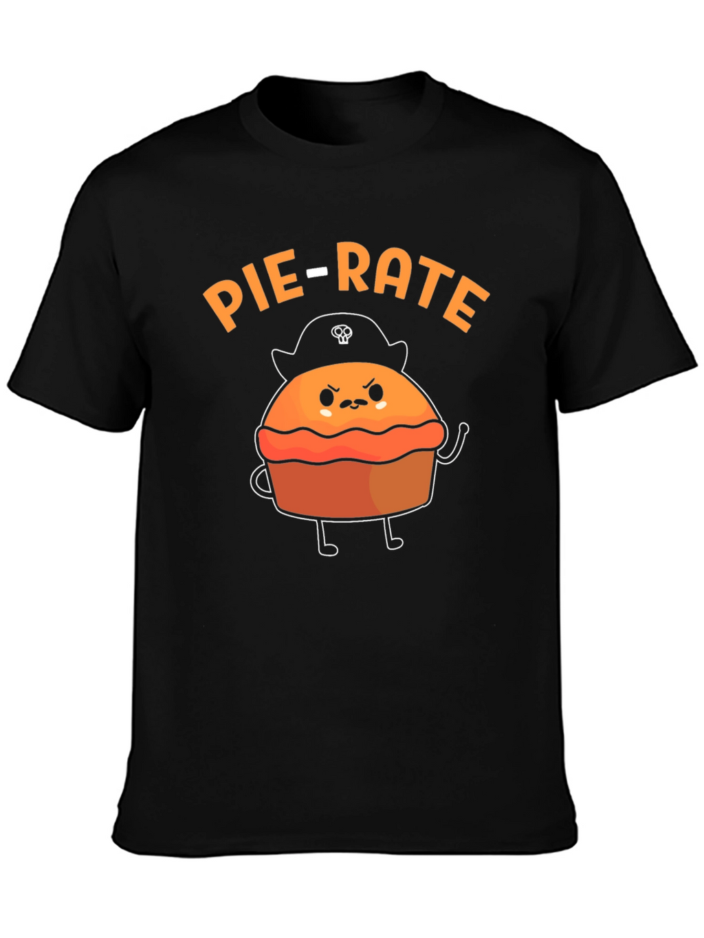 Pie-Rate Funny Pun Graphic T-Shirt