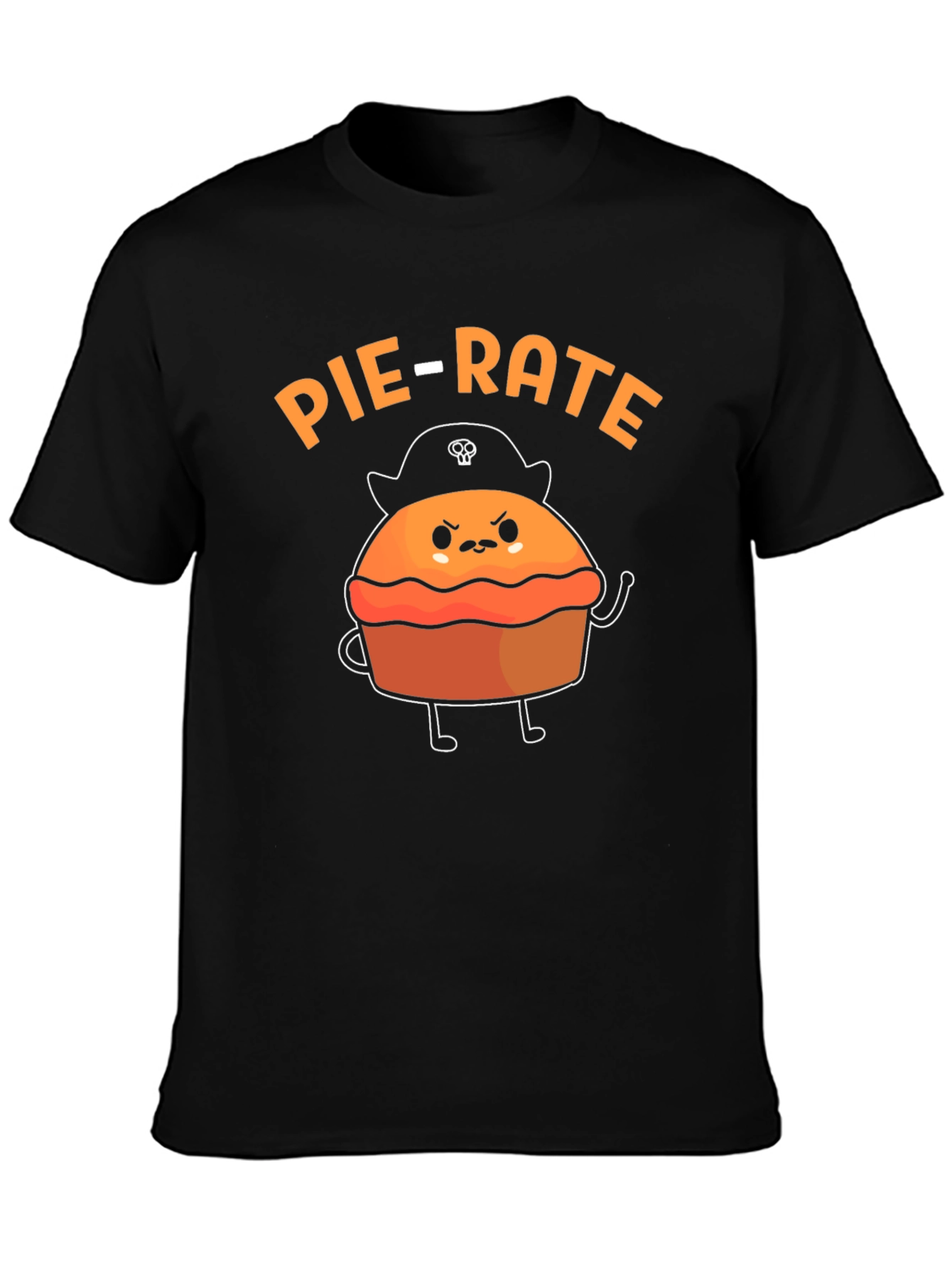 Pie-Rate Funny Pun Graphic T-Shirt