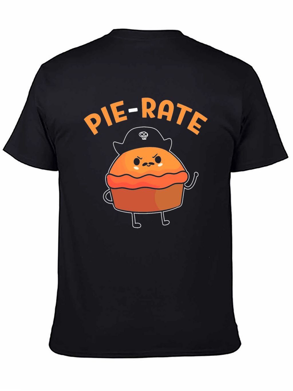 Pie-Rate Funny Pun Graphic T-Shirt