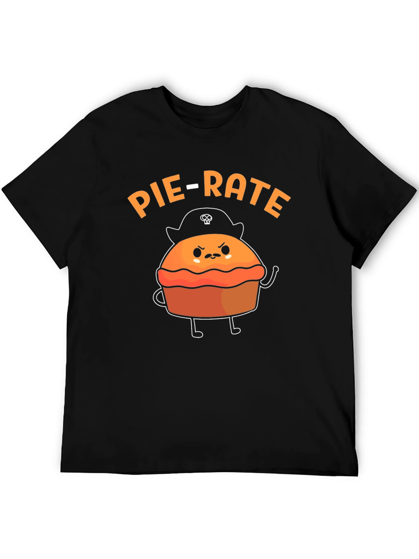 Pie-Rate Funny Pun Graphic T-Shirt