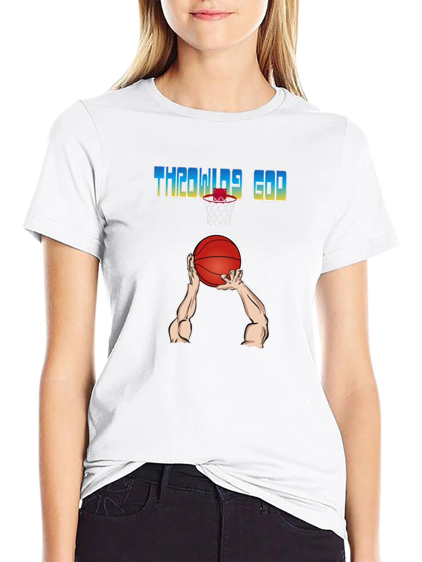Throwing God T-Shirt - Basketball Graphic Tee