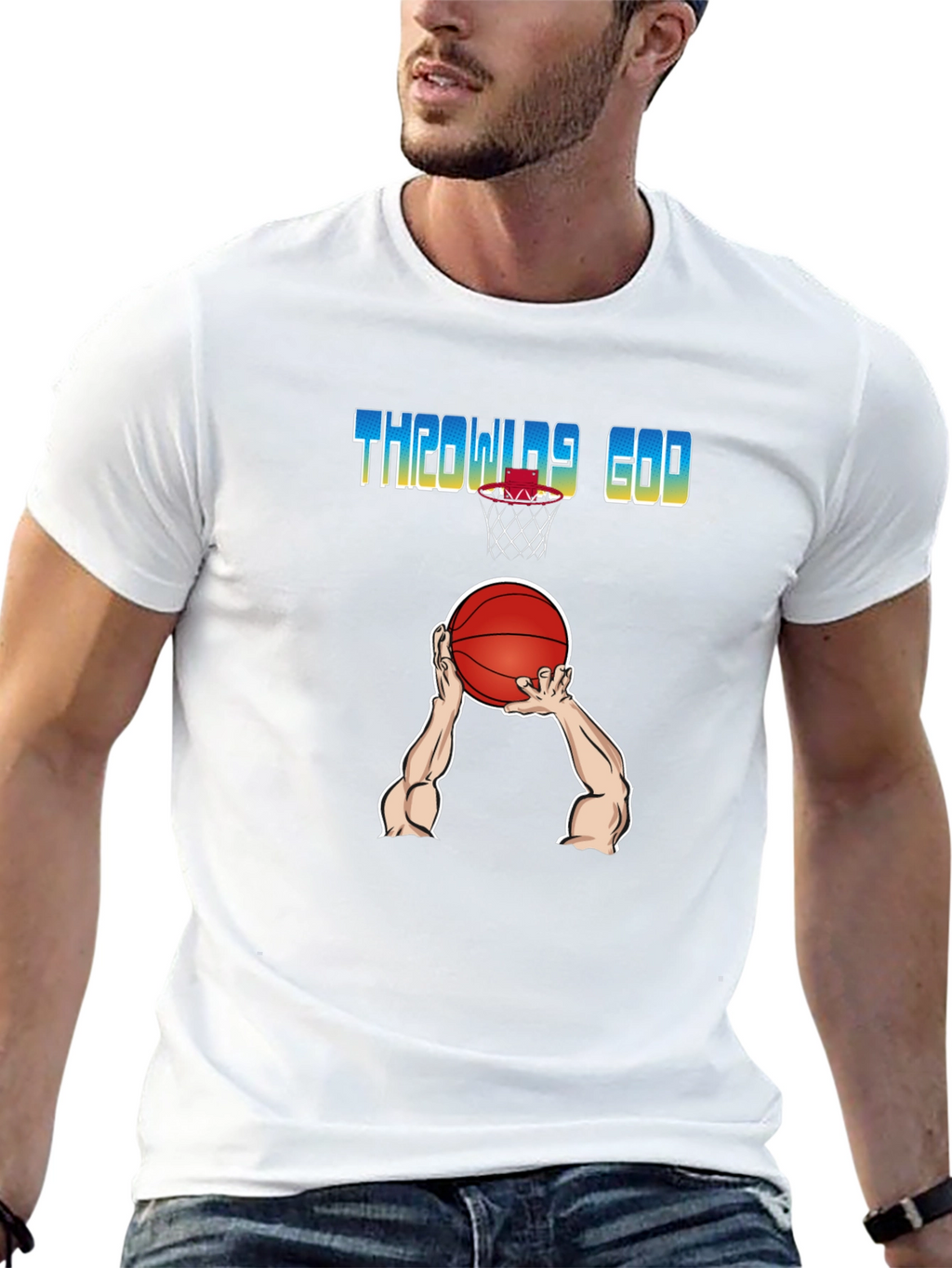 Throwing God T-Shirt - Basketball Graphic Tee