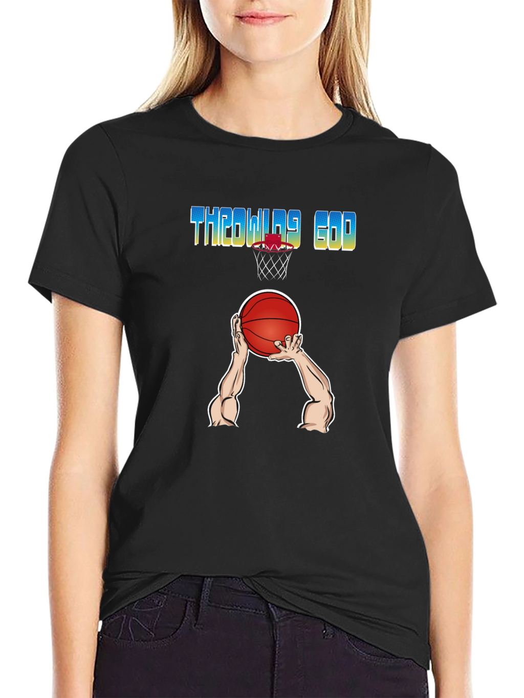 Throwing God T-Shirt - Basketball Graphic Tee