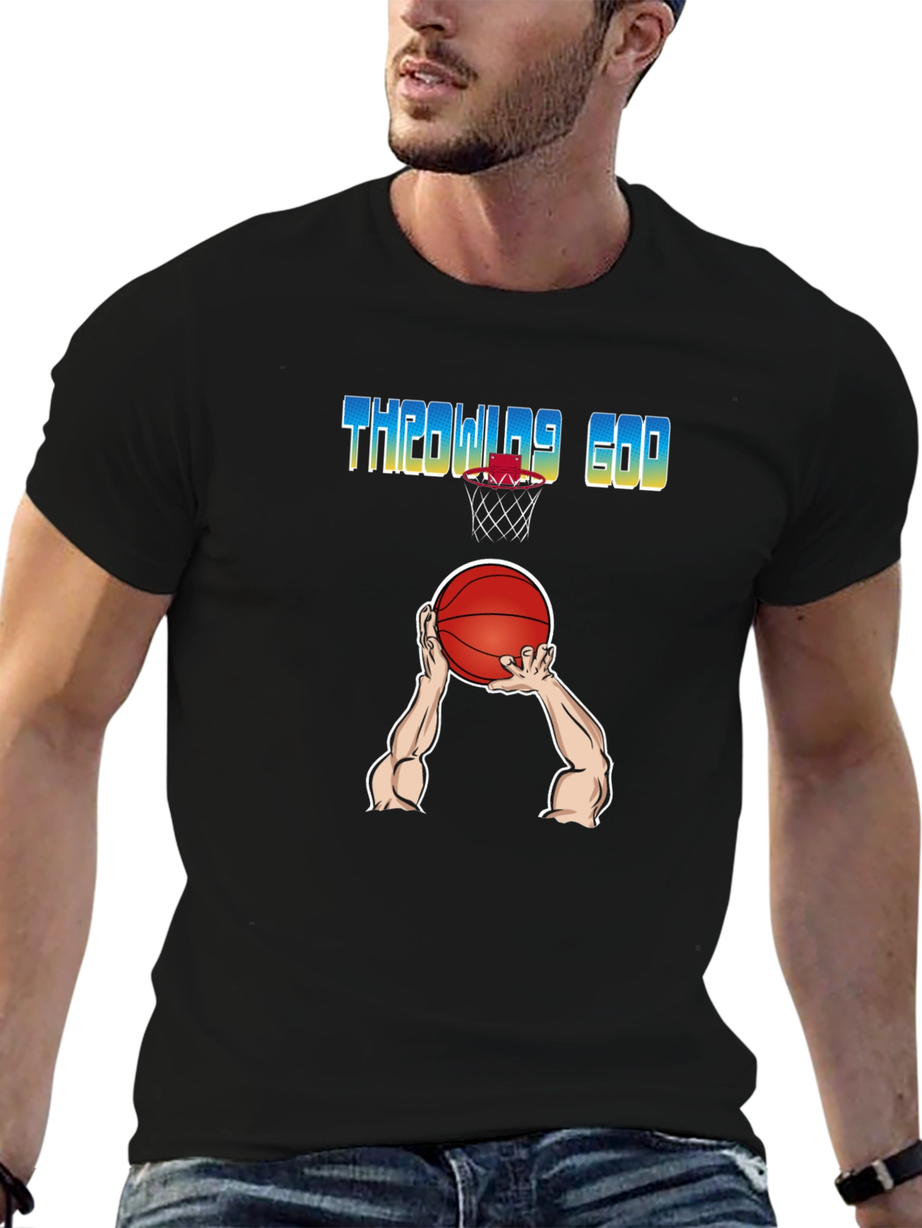 Throwing God T-Shirt - Basketball Graphic Tee
