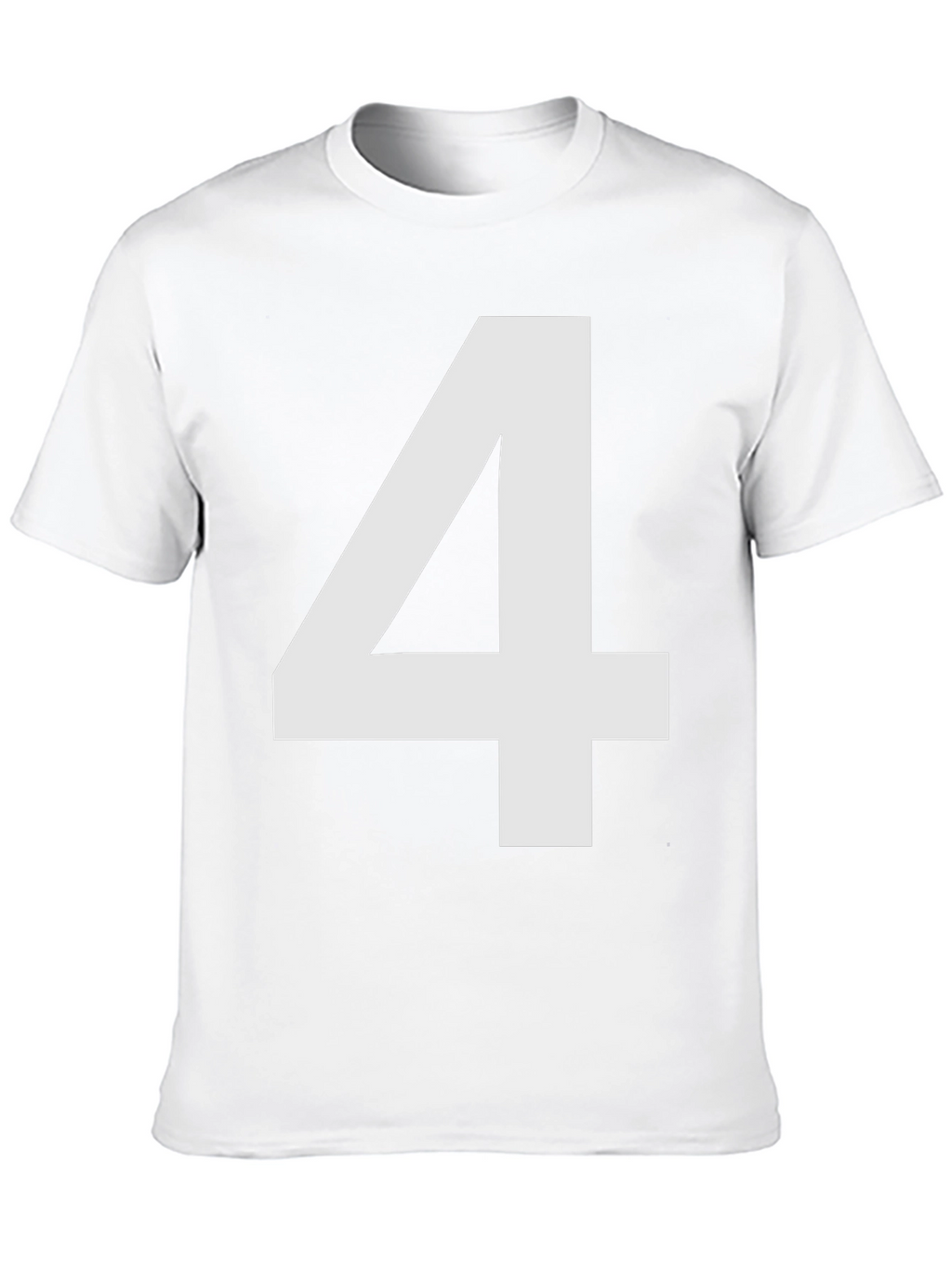 Bold Number 4 Black T-Shirt