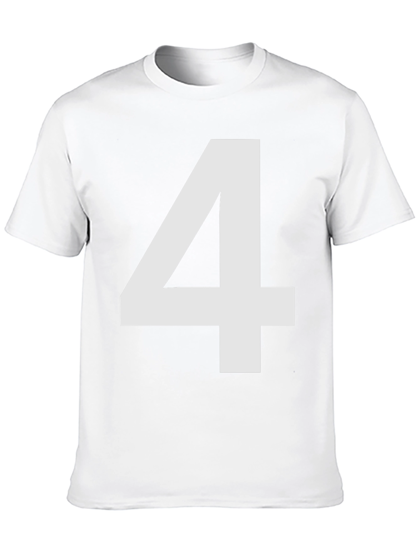 Bold Number 4 Black T-Shirt