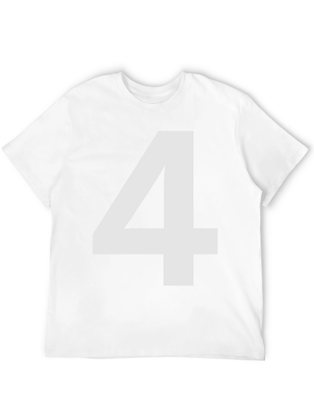 Bold Number 4 Black T-Shirt