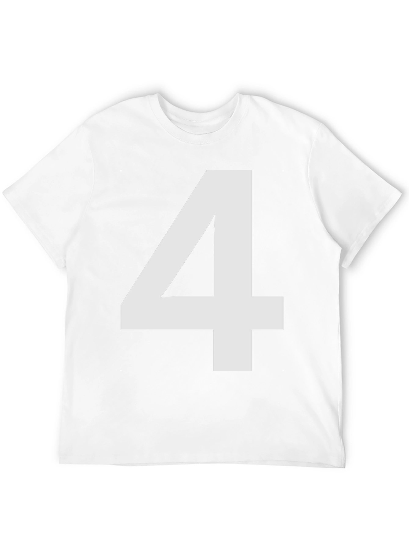 Bold Number 4 Black T-Shirt