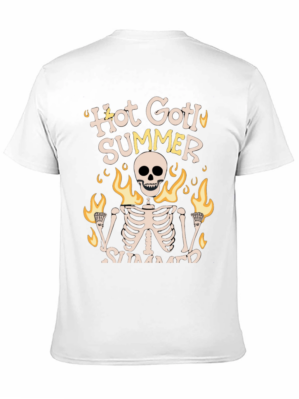 Hot Goth Summer Skeleton Graphic Tee