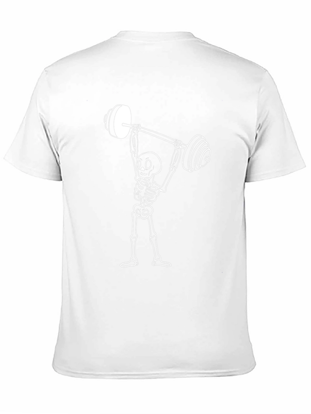 Skeleton Weightlifting Graphic T-Shirt
