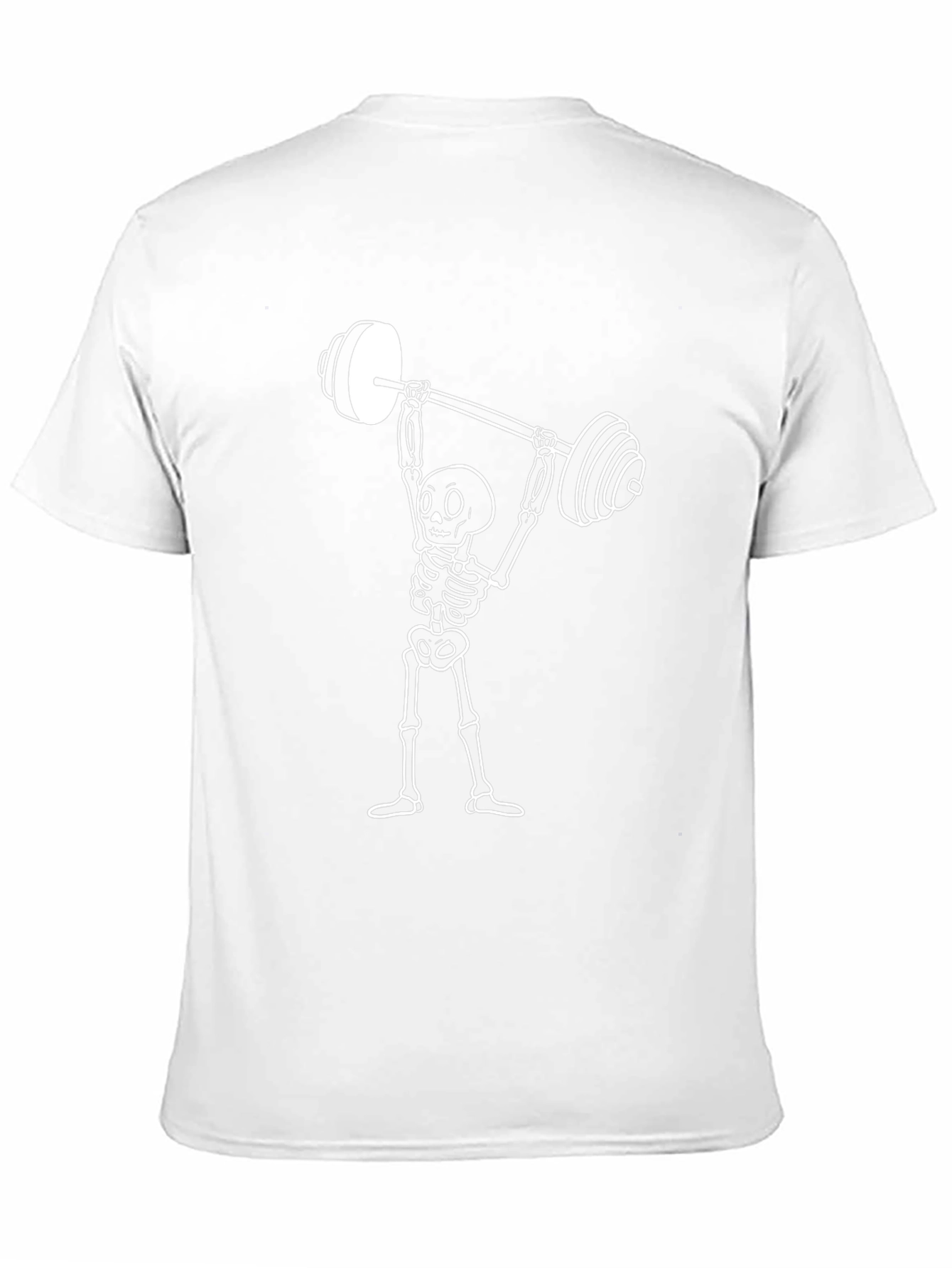 Skeleton Weightlifting Graphic T-Shirt