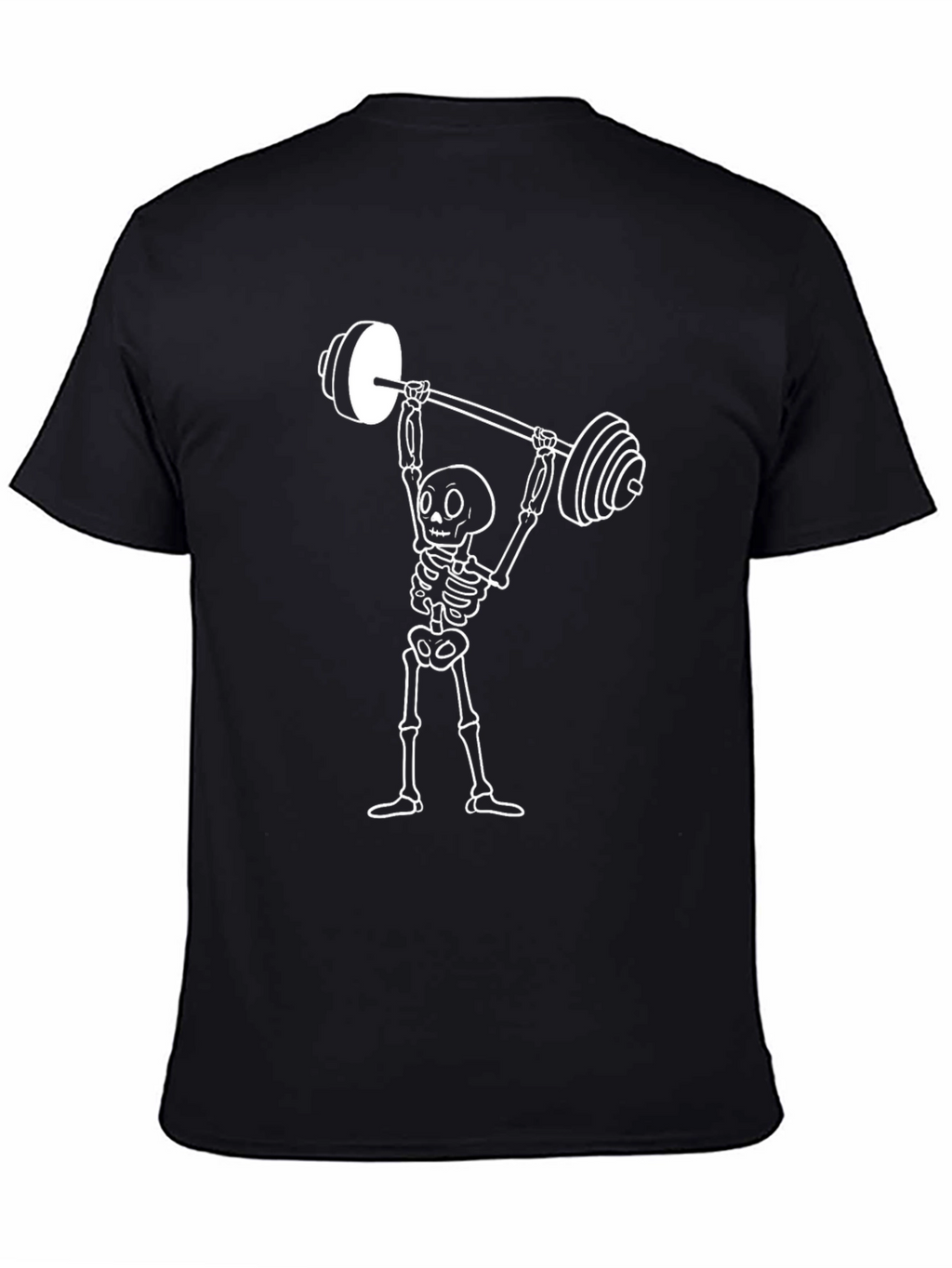 Skeleton Weightlifting Graphic T-Shirt