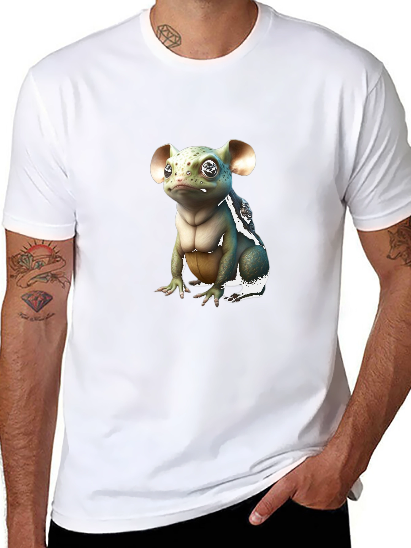 Cute Frog Creature Graphic Tee